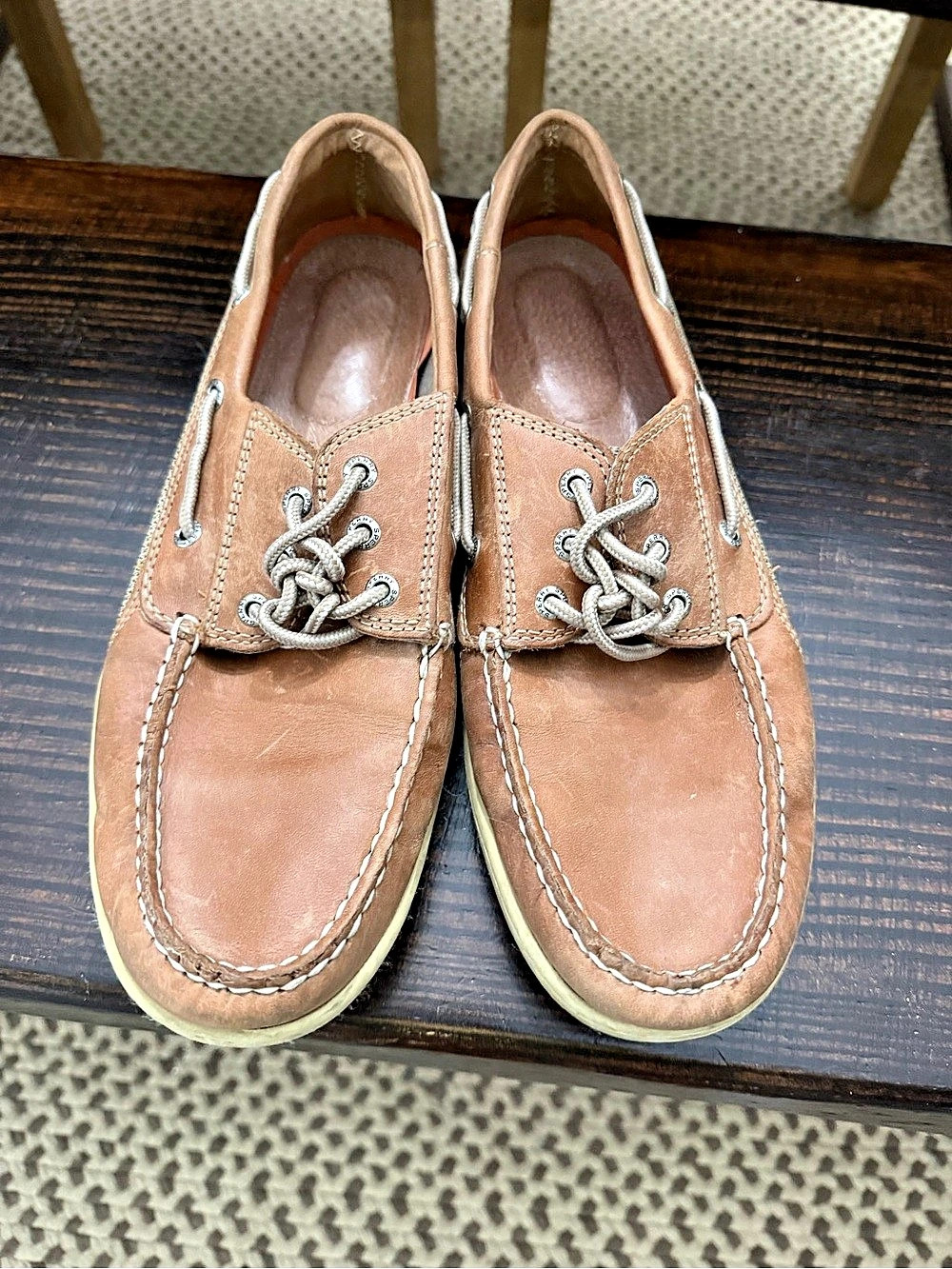 Sperry Docksides Leather Boat Shoes Brown US 11W
